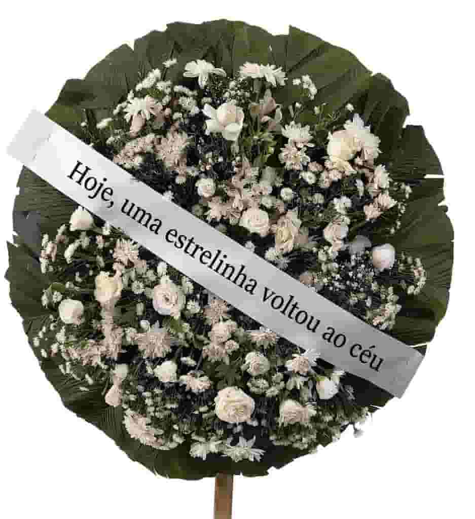 Coroa de Flores Inocência (Para velório de Bebê)